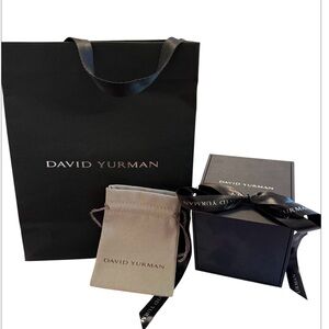 David Yurman - Empty Bracket/watch Box with pouch, ribbon and shopping bag